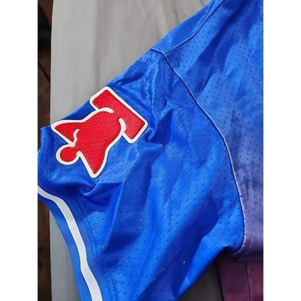 Pro Standard Post Joel Embiid Royal/Red Philadelphia 76ers Ombre Jersey 2XL XXL‎ - Picture 5 of 9
